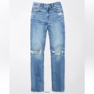 American Eagle 🦅 Stretch Curvy Ripped Straight Jean